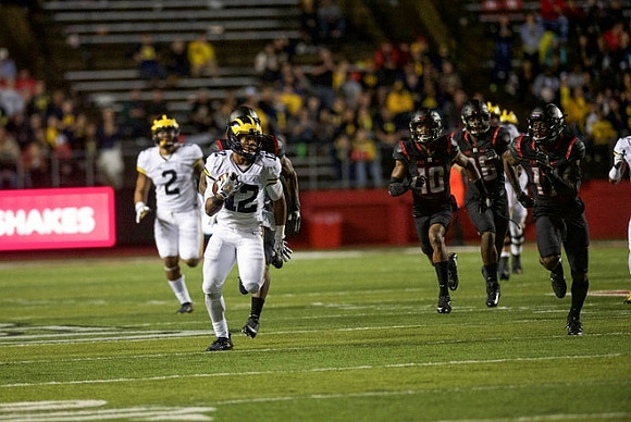 Devin Asiasi (2) and Chris Evans (12)
