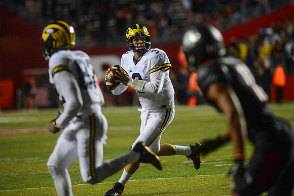 Amara Darboh (82) and Wilton Speight (3)