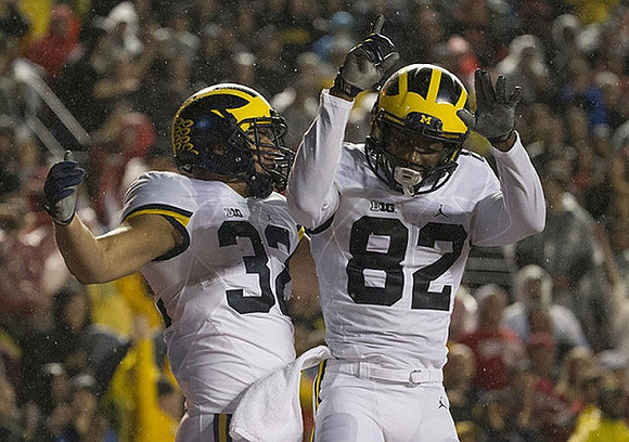 Ty Isaac (32) and Amara Darboh (82)