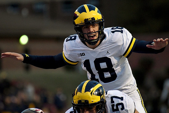 Patrick Kugler (57) and Brandon Peters (18)