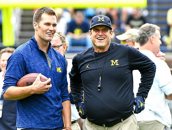 Tom Brady and Jim Harbaugh