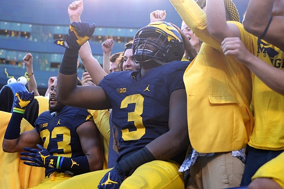 Tyree Kinnel (23) and Rashan Gary (3)