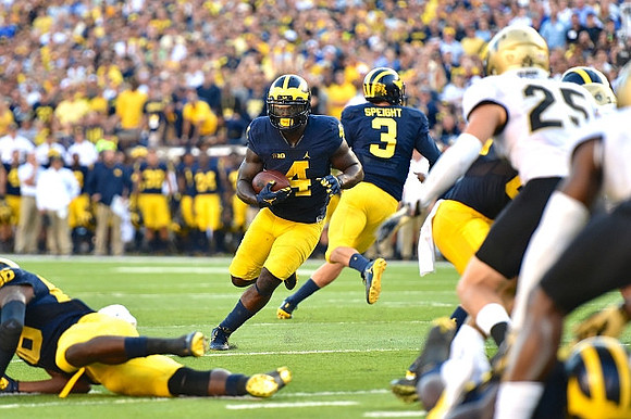 Jehu Chesson (86), De'Veon Smith (4), and Wilton Speight (3)