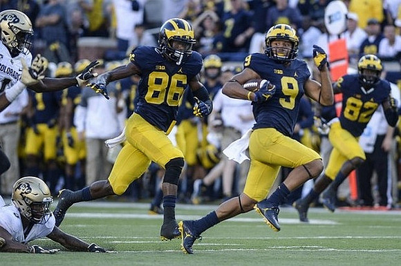 Jehu Chesson (86), Grant Perry (9), and Amara Darboh (82)
