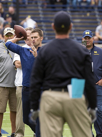 Tom Brady and Jim Harbaugh