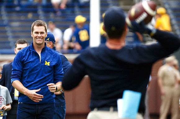Tom Brady and Jim Harbaugh