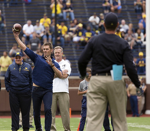Tom Brady and Jim Harbaugh