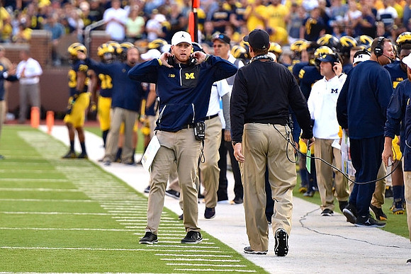 Jay Harbaugh and Jim Harbaugh