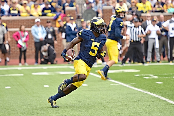 Jabrill Peppers (5) and Wilton Speight (3)