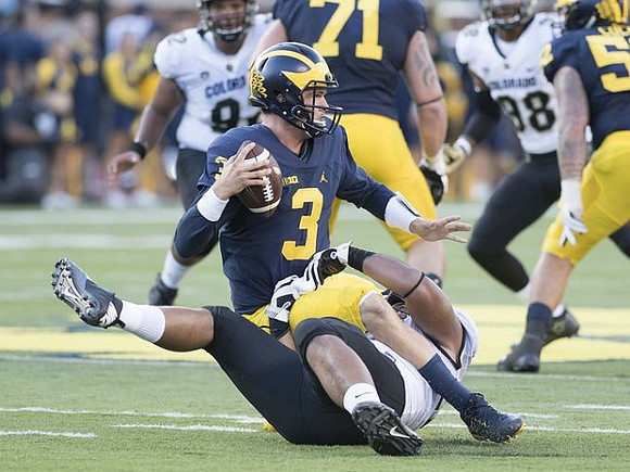 Wilton Speight (3), Ben Braden (71), and Mason Cole (52)