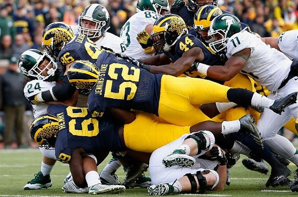 Willie Henry (69), Ryan Glasgow (96), Royce Jenkins-Stone (52), and Delano Hill (44)