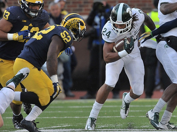 Chris Wormley (43) and Royce Jenkins-Stone (52)