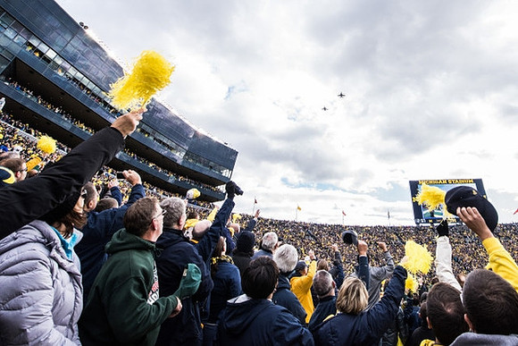 Michigan Stadium Flyover