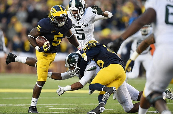 Jabrill Peppers (5) and Dymonte Thomas (25)