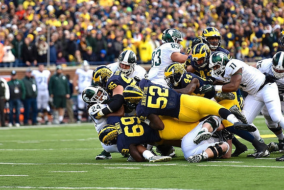Willie Henry (69), Royce Jenkins-Stone (52), Ryan Glasgow (96), and Delano Hill (44)