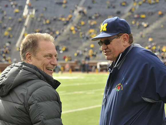 Michigan State Basketball Coach Tom Izzo and Jon Falk