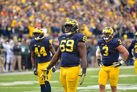 Delano Hill (44), Willie Henry (69), and Desmond Morgan (3)