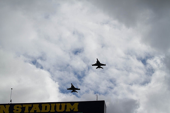 Michigan Stadium Flyover