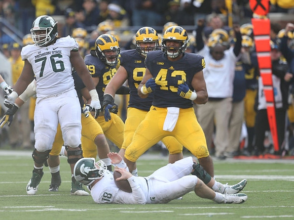 Matthew Godin (99), Ryan Glasgow (96), and Chris Wormley (43)
