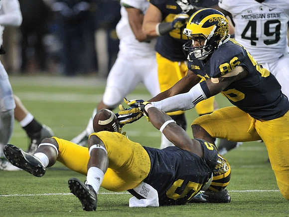 Jehu Chesson (86) and Jabrill Peppers (5)
