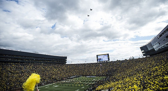 Michigan Stadium Flyover