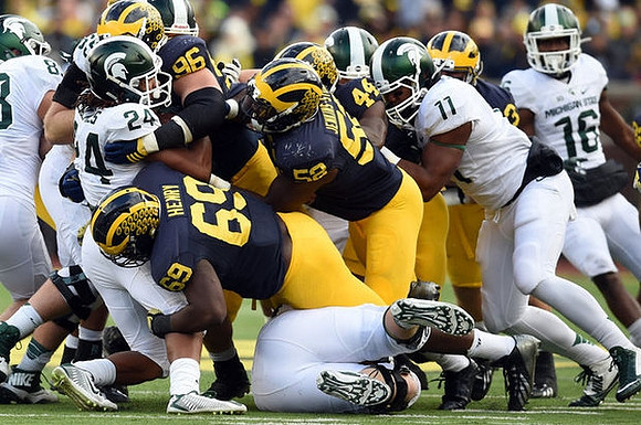 Willie Henry (69), Ryan Glasgow (96), Royce Jenkins-Stone (52), and Delano Hill (44)