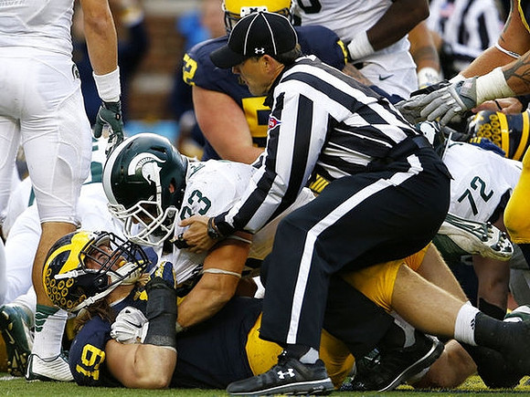 Henry Poggi (19) and Mason Cole (52)
