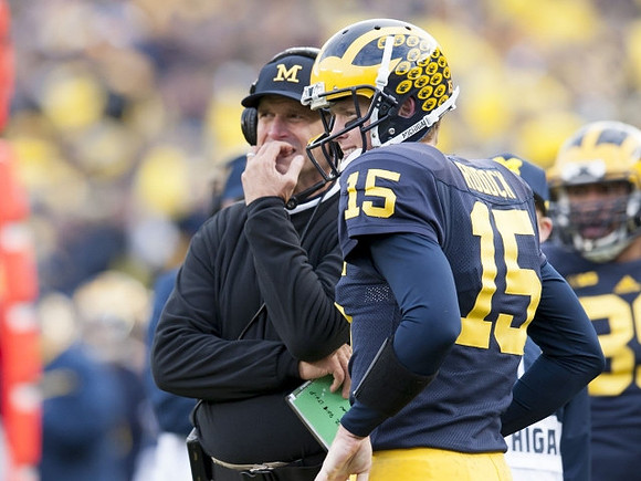 Jim Harbaugh and Jake Rudock (15)