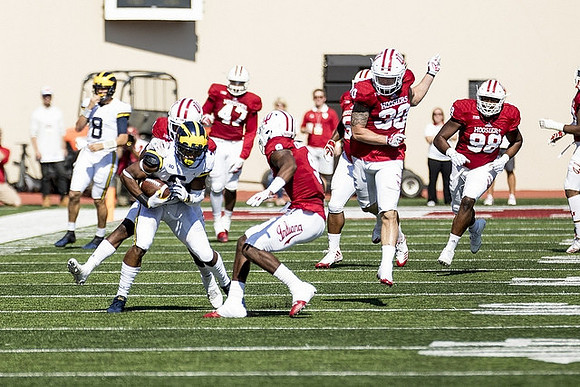 John O'Korn (8) and Kareem Walker (6)