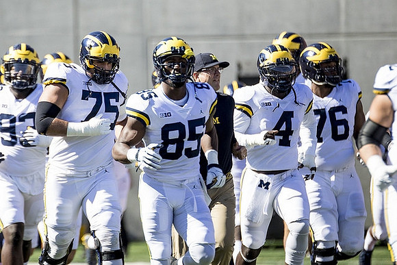 Lawrence Marshall (93), Jon Runyan Jr. (75), Maurice Ways (85), Reuben Jones (4), and Juwann Bushell-Beatty (76)