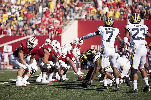 Khaleke Hudson (7) and Tyree Kinnel (23)