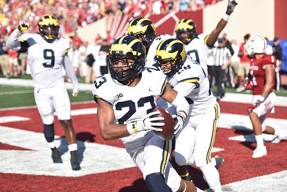 Mike McCray (9), Tyree Kinnel (23), Brandon Watson (28), and Josh Metellus (14)