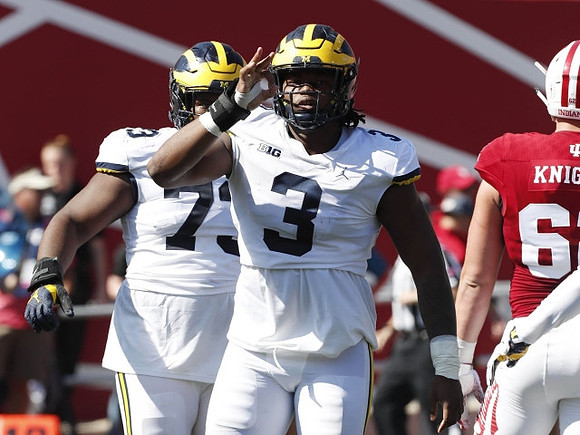 Maurice Hurst (73) and Rashan Gary (3)