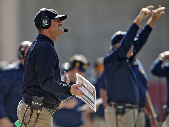 Jim Harbaugh and Don Brown