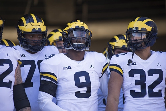Juwann Bushell-Beatty (76), Mike McCray (9), and Ty Isaac (32)