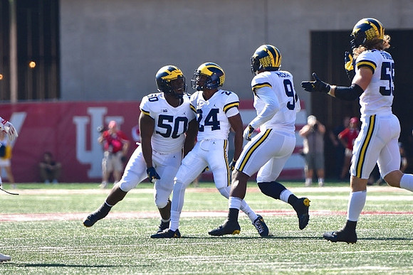 Michael Dwumfour (50), Lavert Hill (24), Mike McCray (9), and Noah Furbush (59)