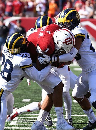 Brandon Watson (28) and Tyree Kinnel (23)