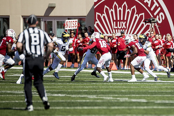 Donovan Peoples-Jones (9) and Eddie McDoom (13)