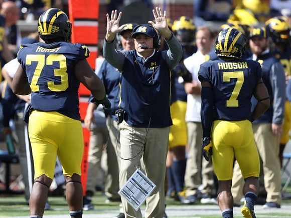 Maurice Hurst (73), Don Brown, and Khaleke Hudson (7)