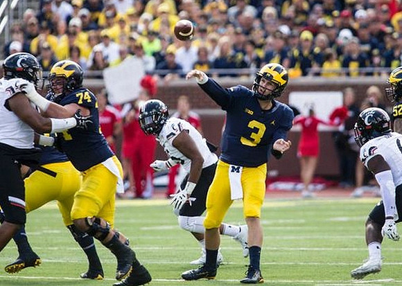 Ben Bredeson (74) and Wilton Speight (3)