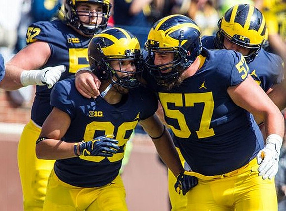 Mason Cole (52), Grant Perry (88), and Patrick Kugler (57)