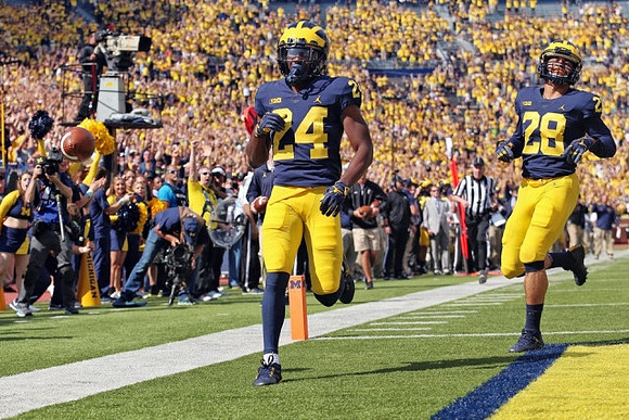 Lavert Hill (24) and Brandon Watson (28)
