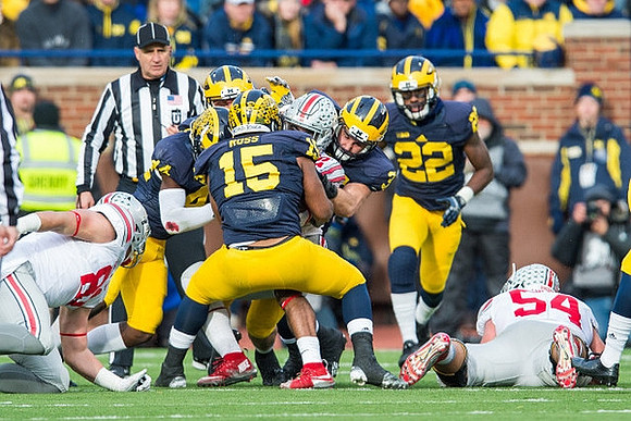 Delano Hill (44), James Ross (15), Joe Bolden (35), and Jarrod Wilson (22)