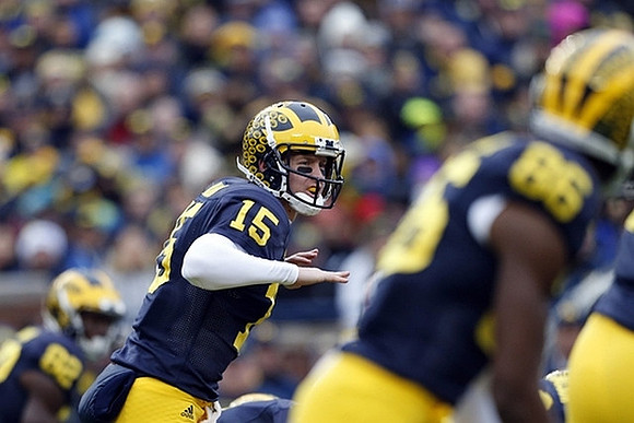 Jake Rudock (15) and Jehu Chesson (86)
