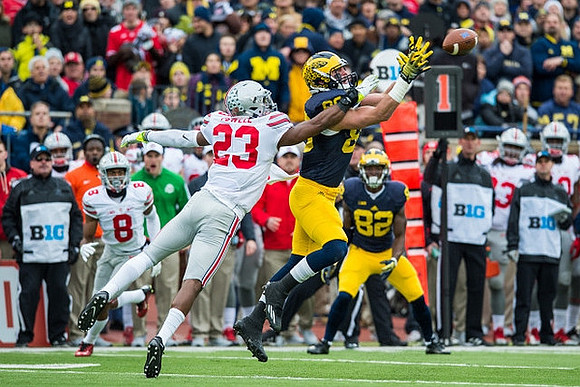 Jake Butt (88) and Amara Darboh (82)