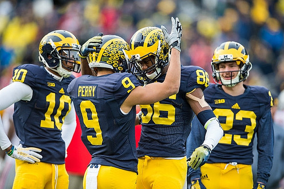 Da'Mario Jones (10), Grant Perry (9), Jehu Chesson (86), and Jordan Glasgow (23)