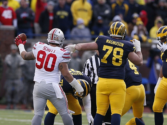 Ben Braden (71), Erik Magnuson (78), and De'Veon Smith (4)