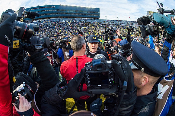 Ohio State Head Coach Urban Meyer and Jim Harbaugh