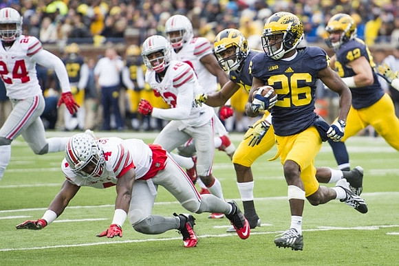 Jourdan Lewis (26) and Ben Gedeon (42)