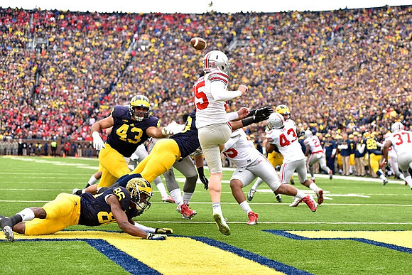 Jehu Chesson (86), Chris Wormley (43), and Tyree Kinnel (23)